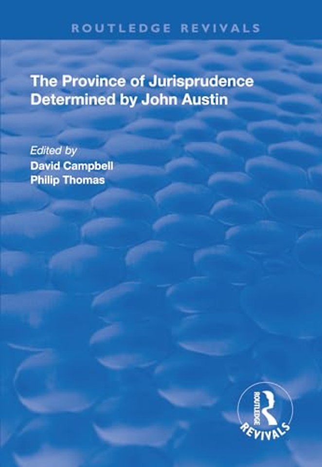 Province of Jurisprudence Determined by John Austin