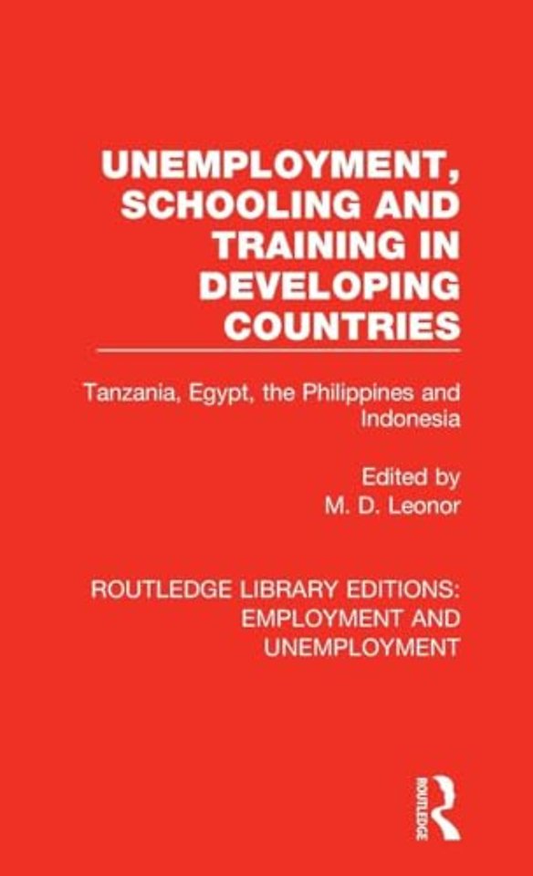 Unemployment, Schooling and Training in Developing Countries