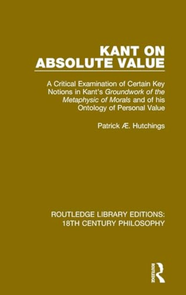 Kant on Absolute Value