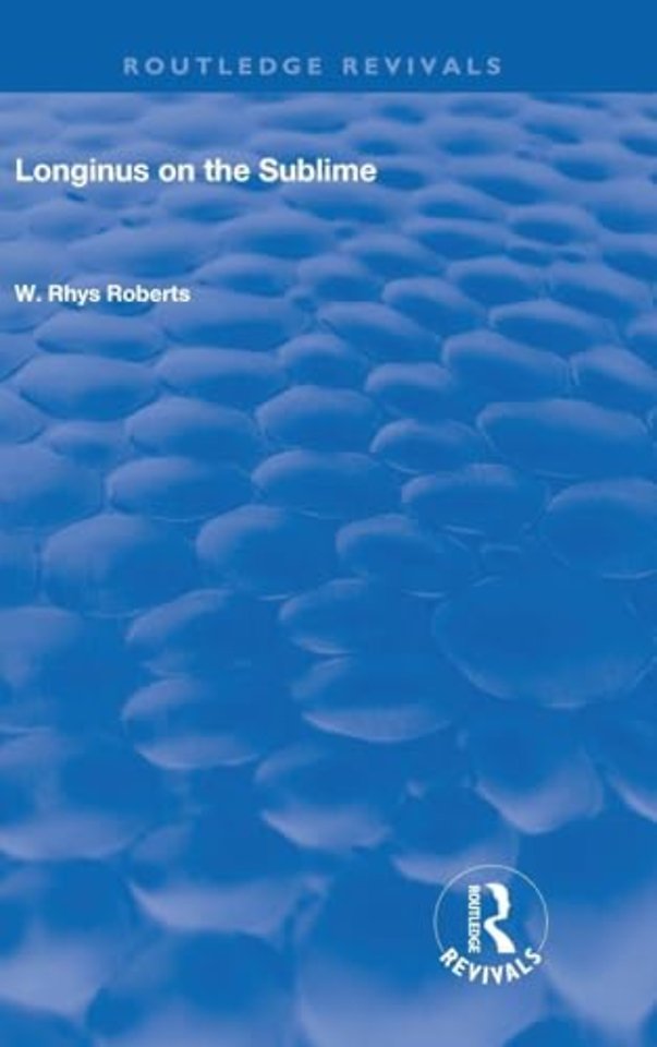 Longinus on the Sublime