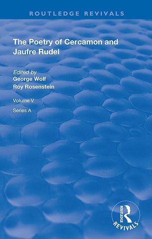 Poetry of Cercamon and Jaufre Rudel