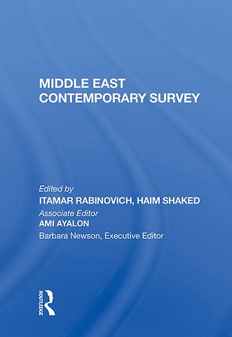 Middle East Contemporary Survey, Volume Xi, 1987