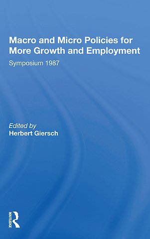 Macro And Micro Policies For More Growth And Employment