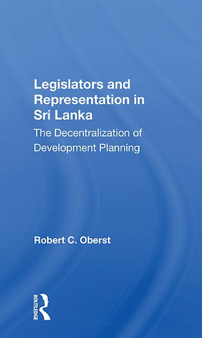Legislators And Representation In Sri Lanka