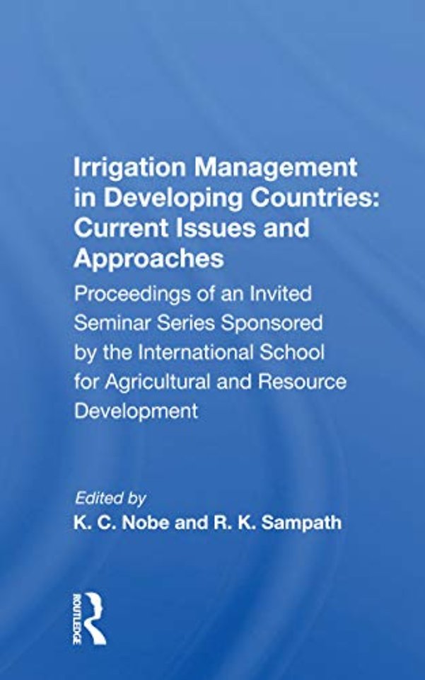 Irrigation Management In Developing Countries