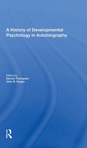 History Of Developmental Psychology In Autobiography