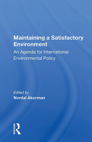 Maintaining A Satisfactory Environment