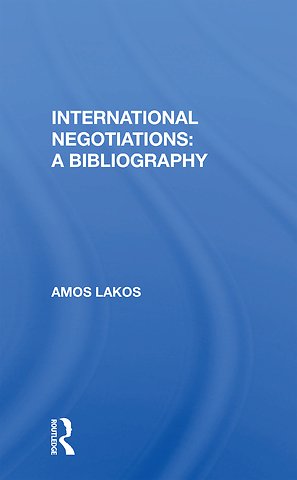 International Negotiations: A Bibliography