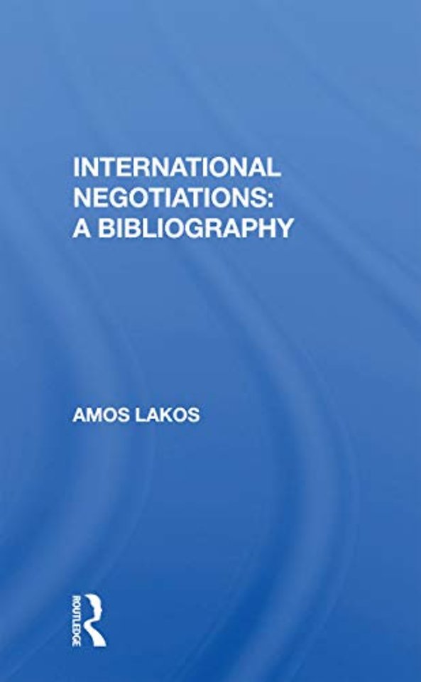 International Negotiations: A Bibliography