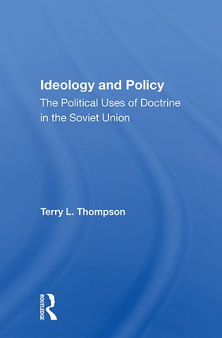 Ideology And Policy