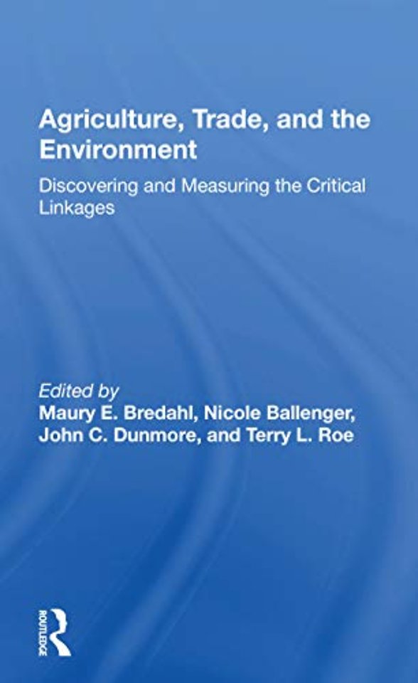 Agriculture, Trade, And The Environment