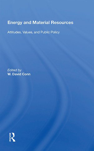 Energy And Material Resources
