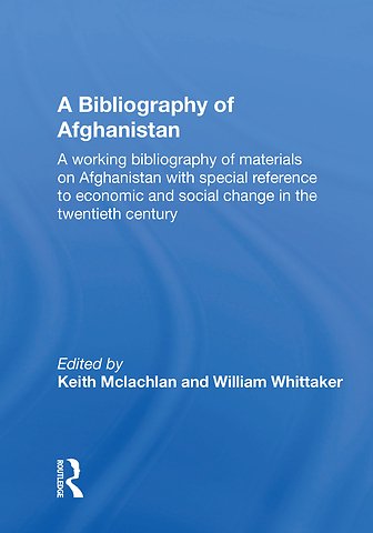 Bibliography Of Afghanistan