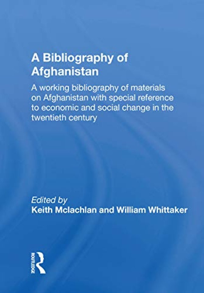 Bibliography Of Afghanistan