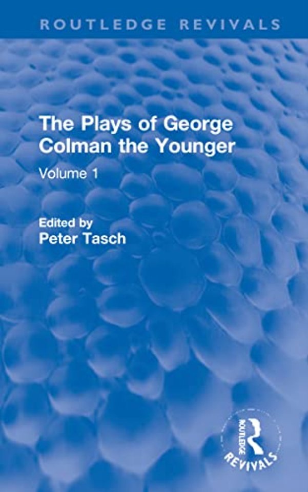 Plays of George Colman the Younger
