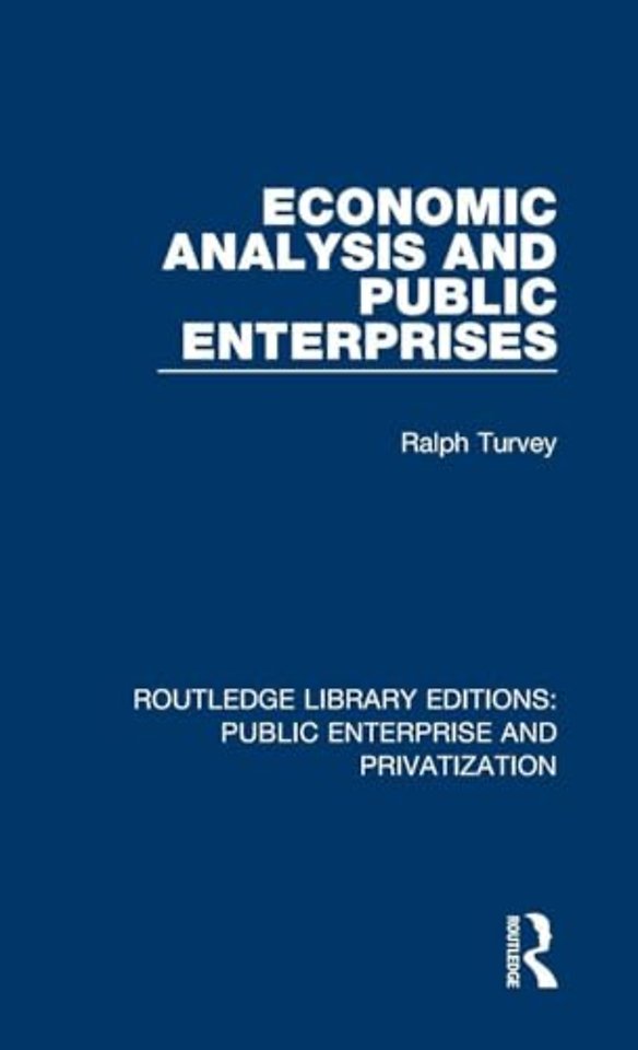 Economic Analysis and Public Enterprises