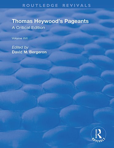 Thomas Heywood's Pageants