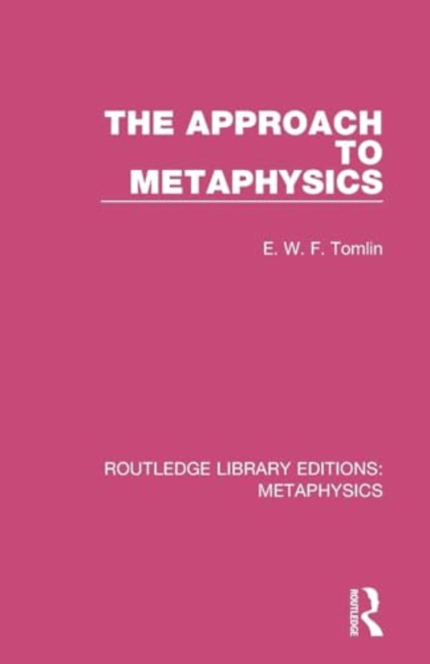 Approach to Metaphysics