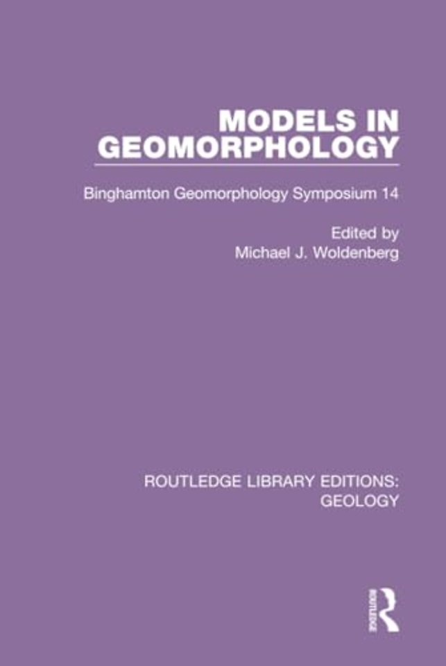Models in Geomorphology