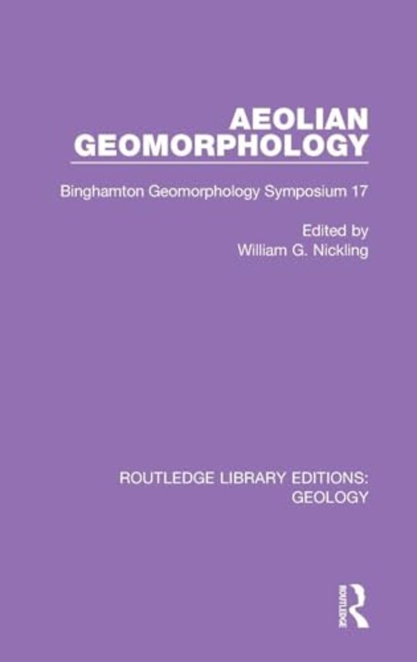Aeolian Geomorphology