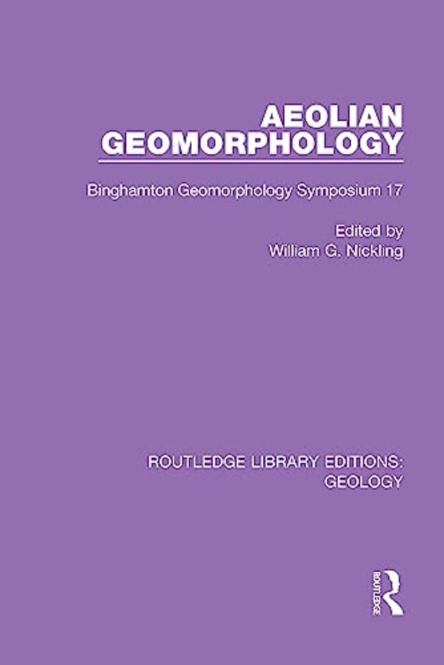 Aeolian Geomorphology