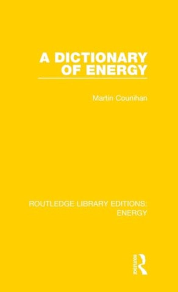 Dictionary of Energy