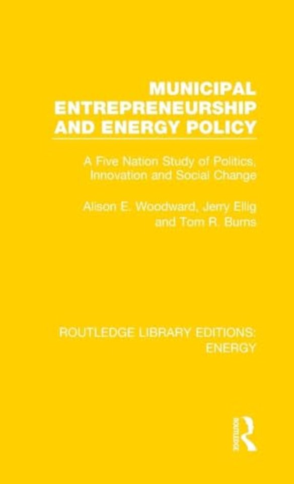 Municipal Entrepreneurship and Energy Policy