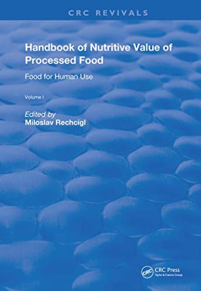 Handbook of Nutritive Value of Processed Food
