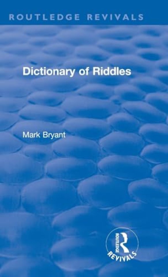 Dictionary of Riddles