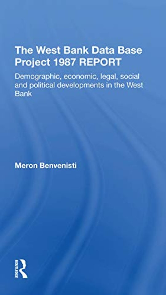 West Bank Data Base 1987 Report