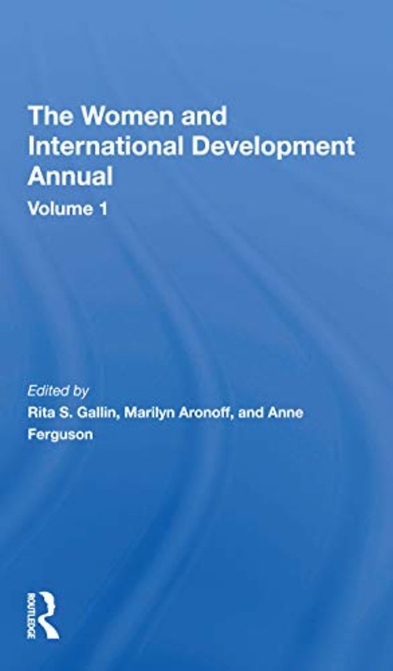 Women And International Development Annual, Volume 1