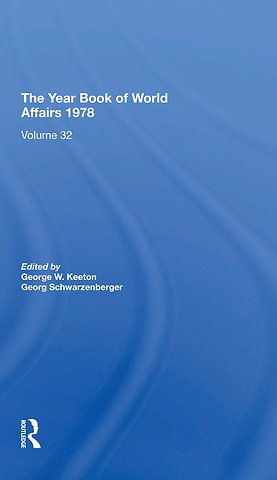 Year Book Of World Affairs, 1978