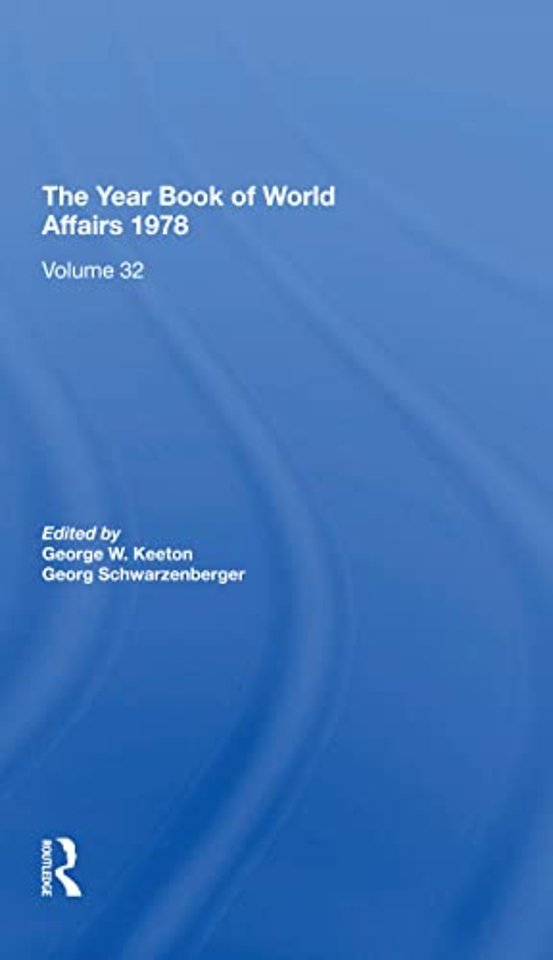 Year Book Of World Affairs, 1978