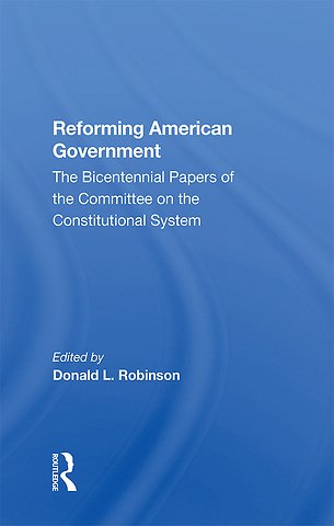 Reforming American Government