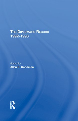 Diplomatic Record 19921993