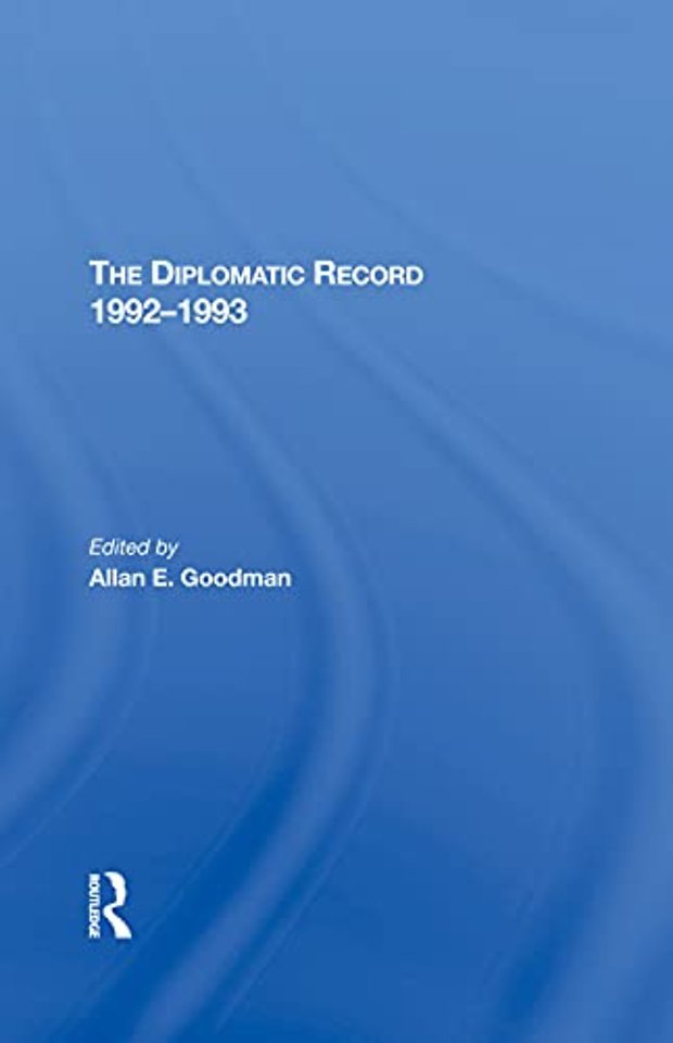 Diplomatic Record 19921993