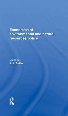 Economics Of Environmental And Natural Resources Policy