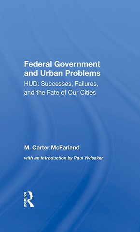 Federal Government And Urban Problems