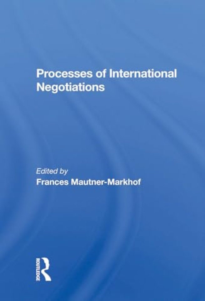Processes Of International Negotiations