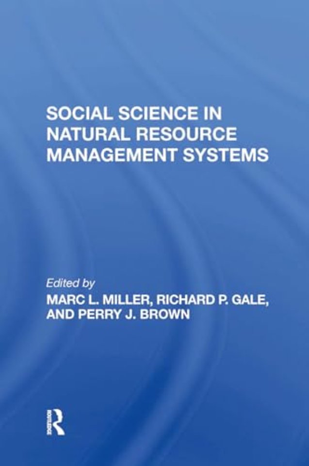 Social Science In Natural Resource Management Systems