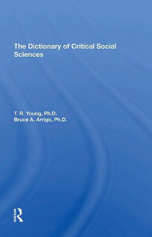 Dictionary Of Critical Social Sciences