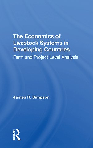 Economics Of Livestock Systems In Developing Countries