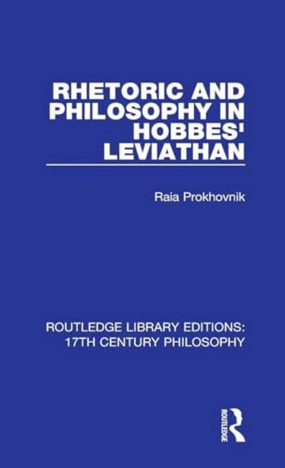 Rhetoric and Philosophy in Hobbes' Leviathan