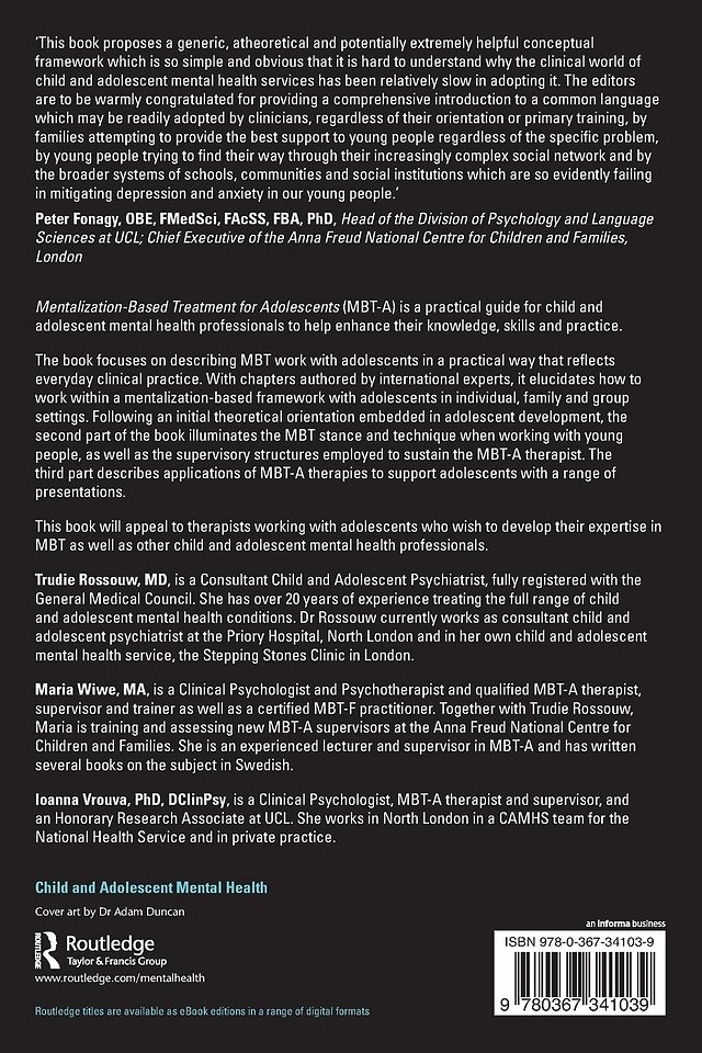 Mentalization-Based Treatment for Adolescents