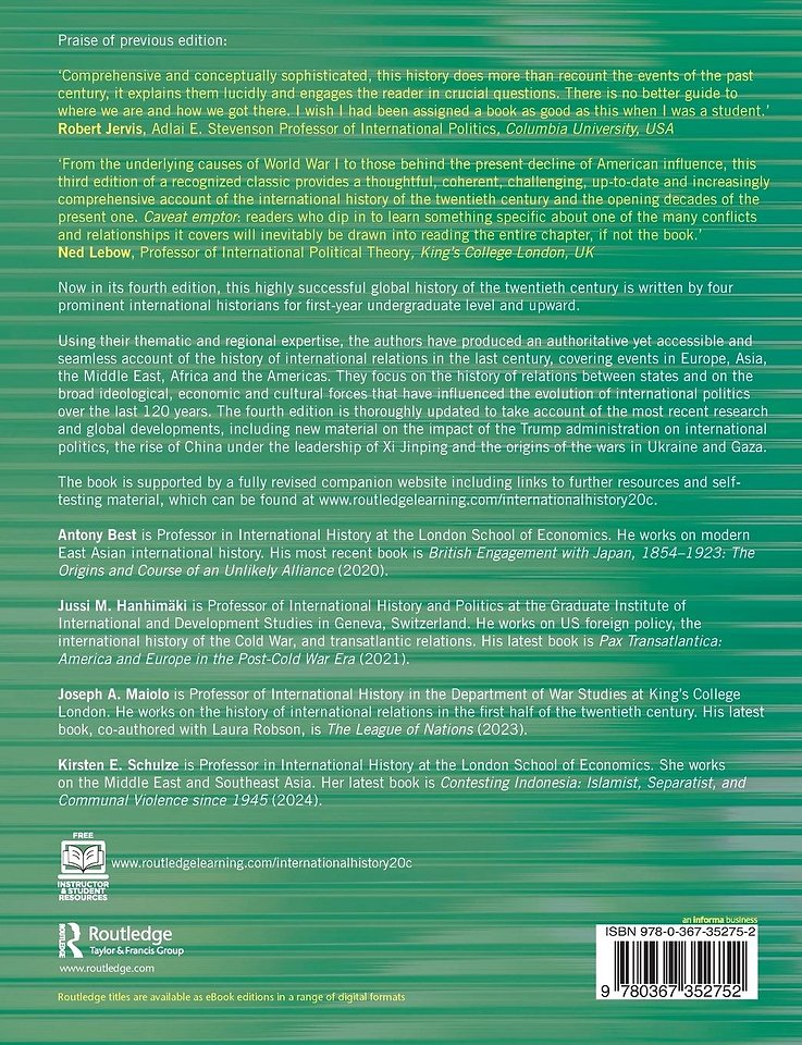 International History of the Twentieth Century and Beyond