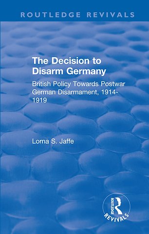 Decision to Disarm Germany