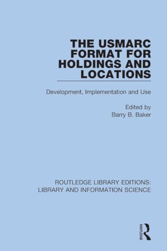 USMARC Format for Holdings and Locations