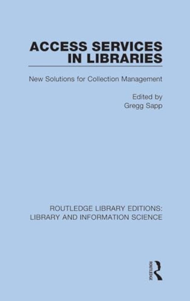 Access Services in Libraries
