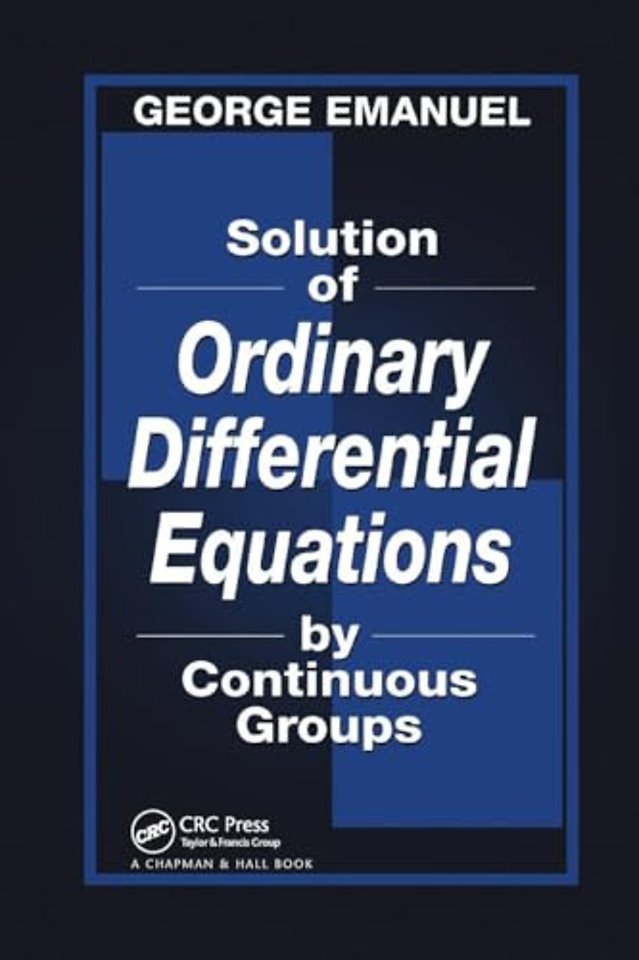 Solution of Ordinary Differential Equations by Continuous Groups