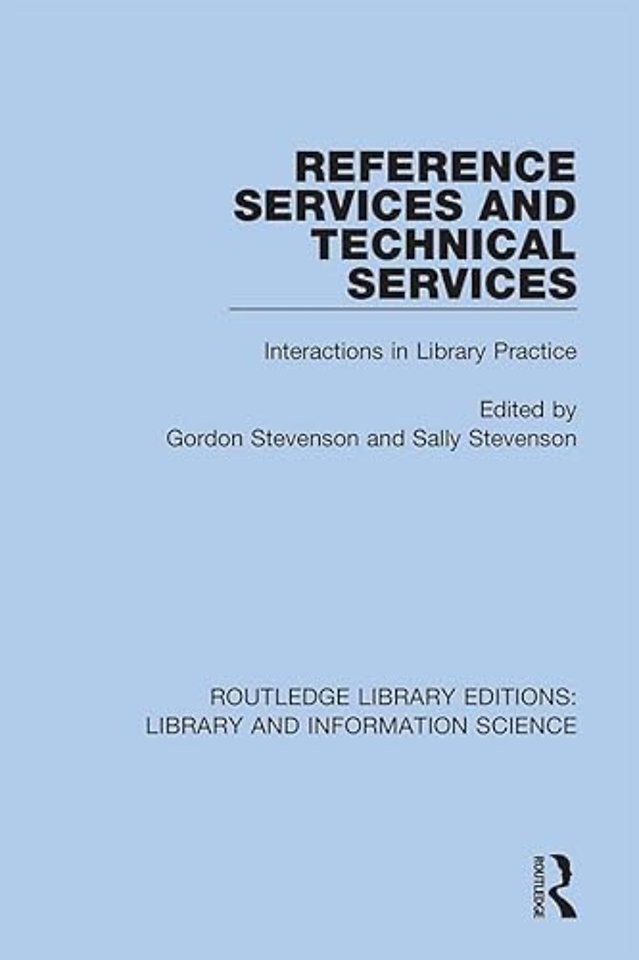 Reference Services and Technical Services